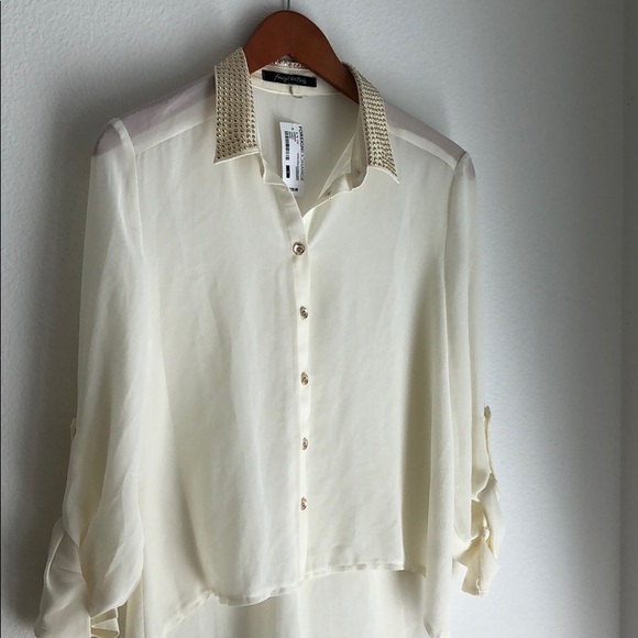 Ivory Sheer Top... - Picture 5 of 6